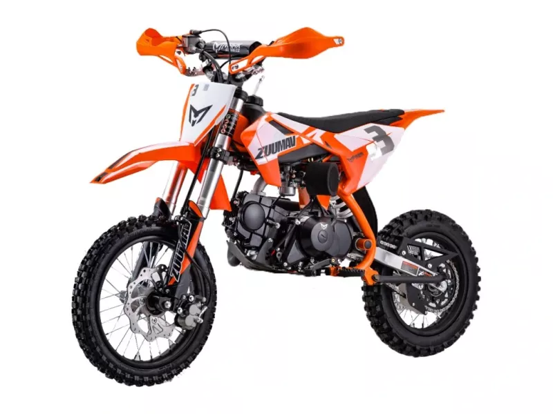 Čtyřkolka: Pitbike Zuumav S3 125cc semiautomatic,14/12 - oranžová, Čtyřkolky Litohlavy